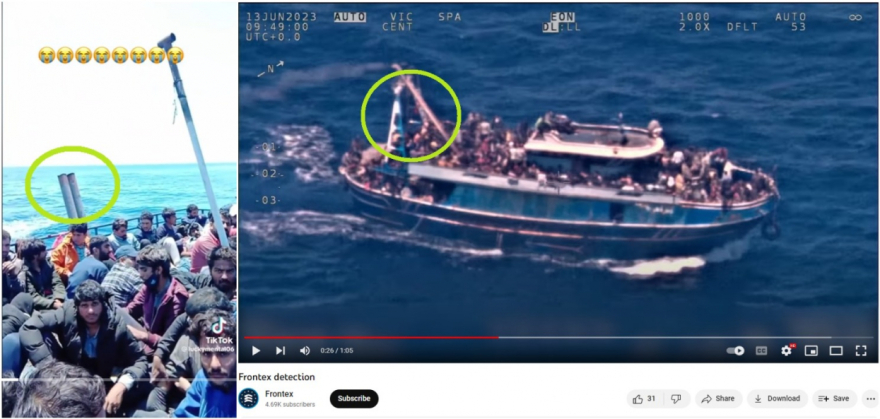 Βίντεο που προβλήθηκαν στην τηλεόραση δεν δείχνουν μετανάστες πριν το ναυάγιο στα ανοιχτά της Πύλου