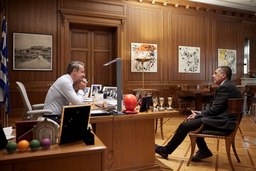 Μητσοτάκης: Συναντήθηκε με τον Κουρέτα - «Συνεργασία για την ανασυγκρότηση της Θεσσαλίας»