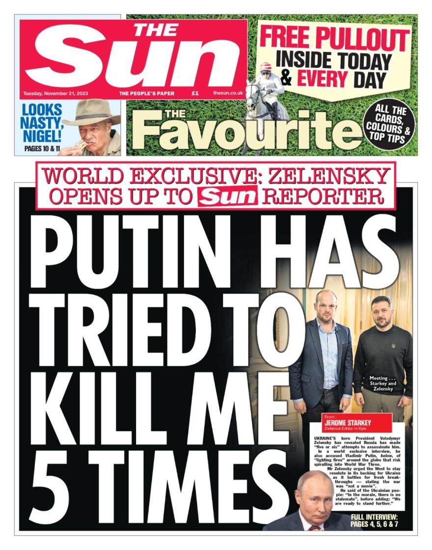 Ουκρανία: Ο Ζελένσκι μιλά για τις απόπειρες της Μόσχας να τον δολοφονήσει