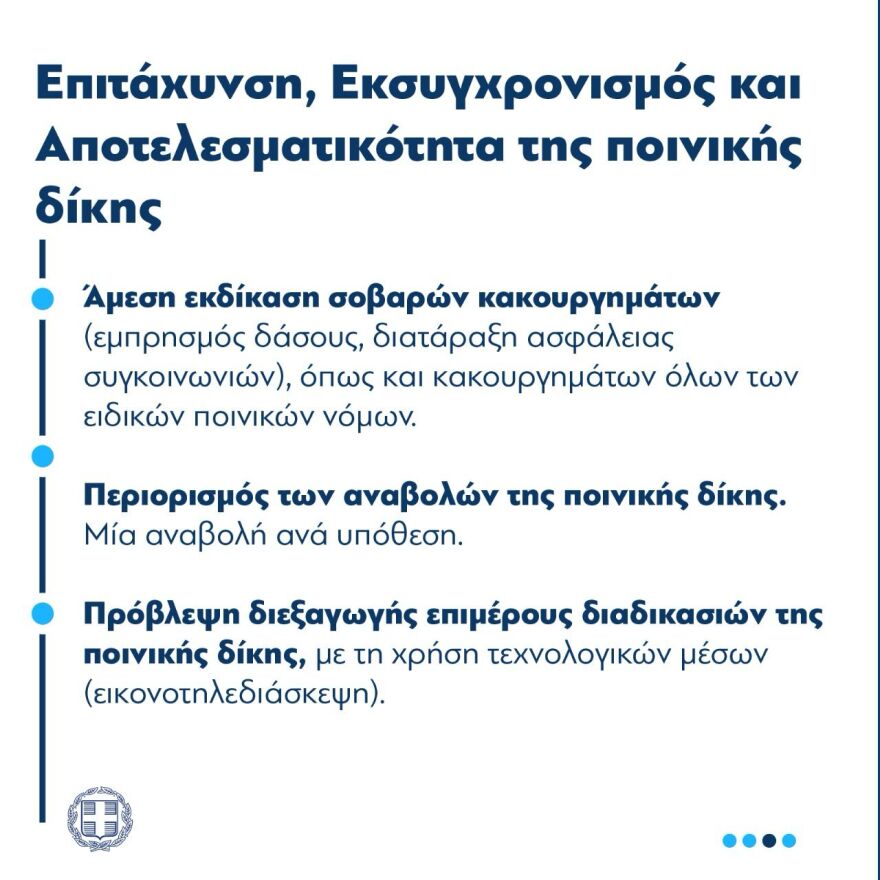 Ποινικός Κώδικας: Αυστηροποιούνται οι ποινές, τι θα ισχύει για αποφυλάκιση και βραχιολάκι - Όλες οι αλλαγές