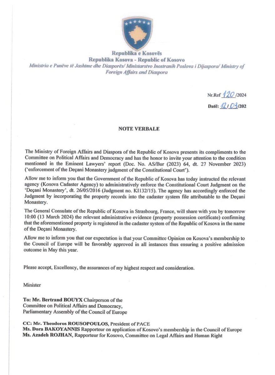 Κόσοβο: Η κυβέρνηση Κούρτι επιστρέφει έκταση 240 στρεμμάτων σε σερβικό μοναστήρι