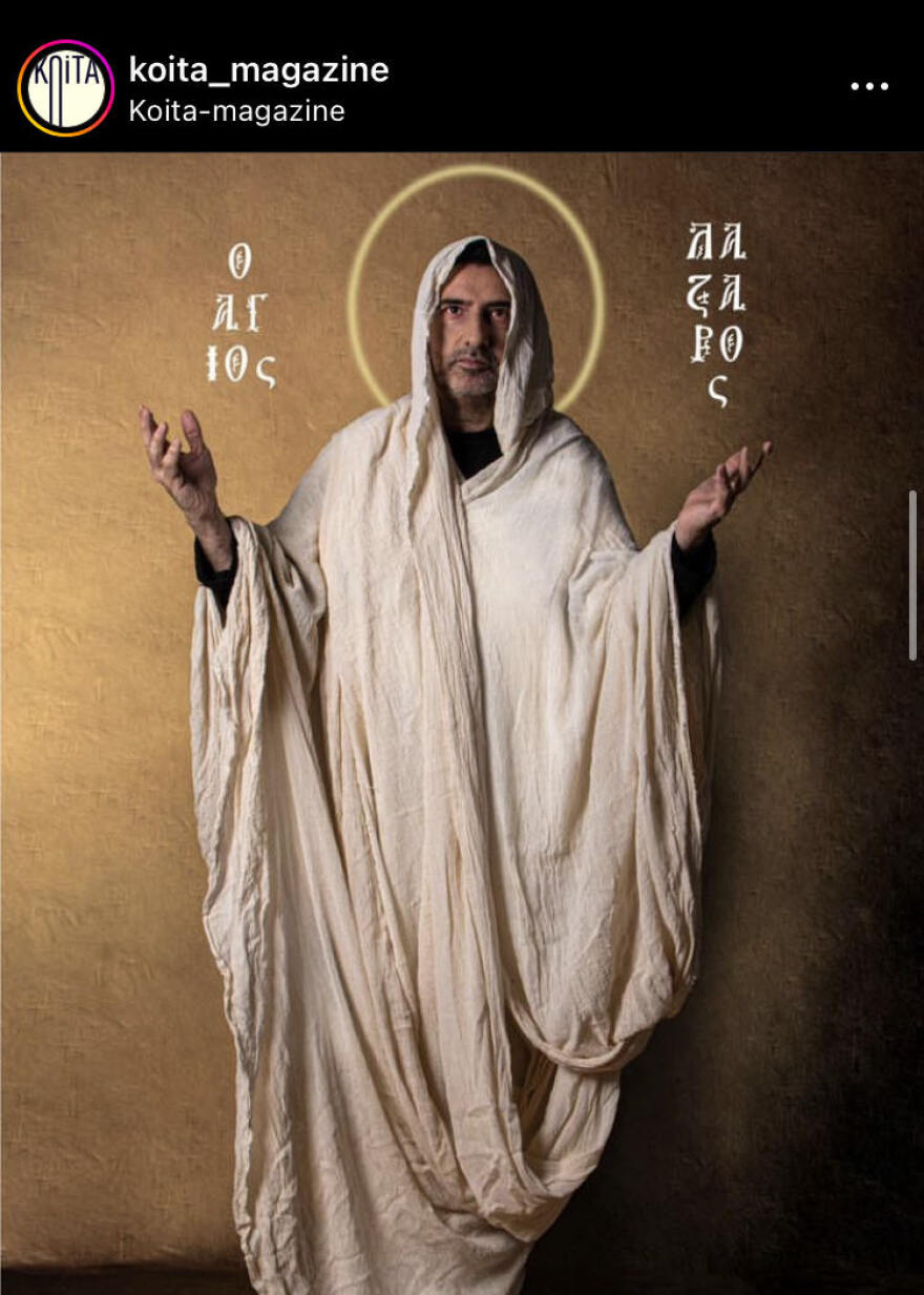 Σπύρος Μπιμπίλας: Ποζάρει ως Άγιος Ανδρέας