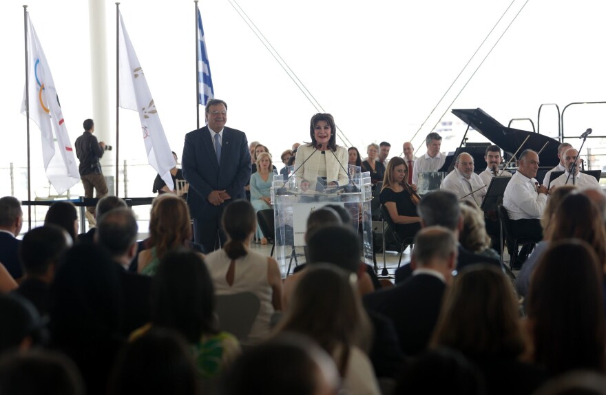 Γιάννα Αγγελοπούλου - Δασκαλάκη: Παρέλαβε το βραβείο «Ολυμπία» της Διεθνούς Ολυμπιακής Ακαδημίας 