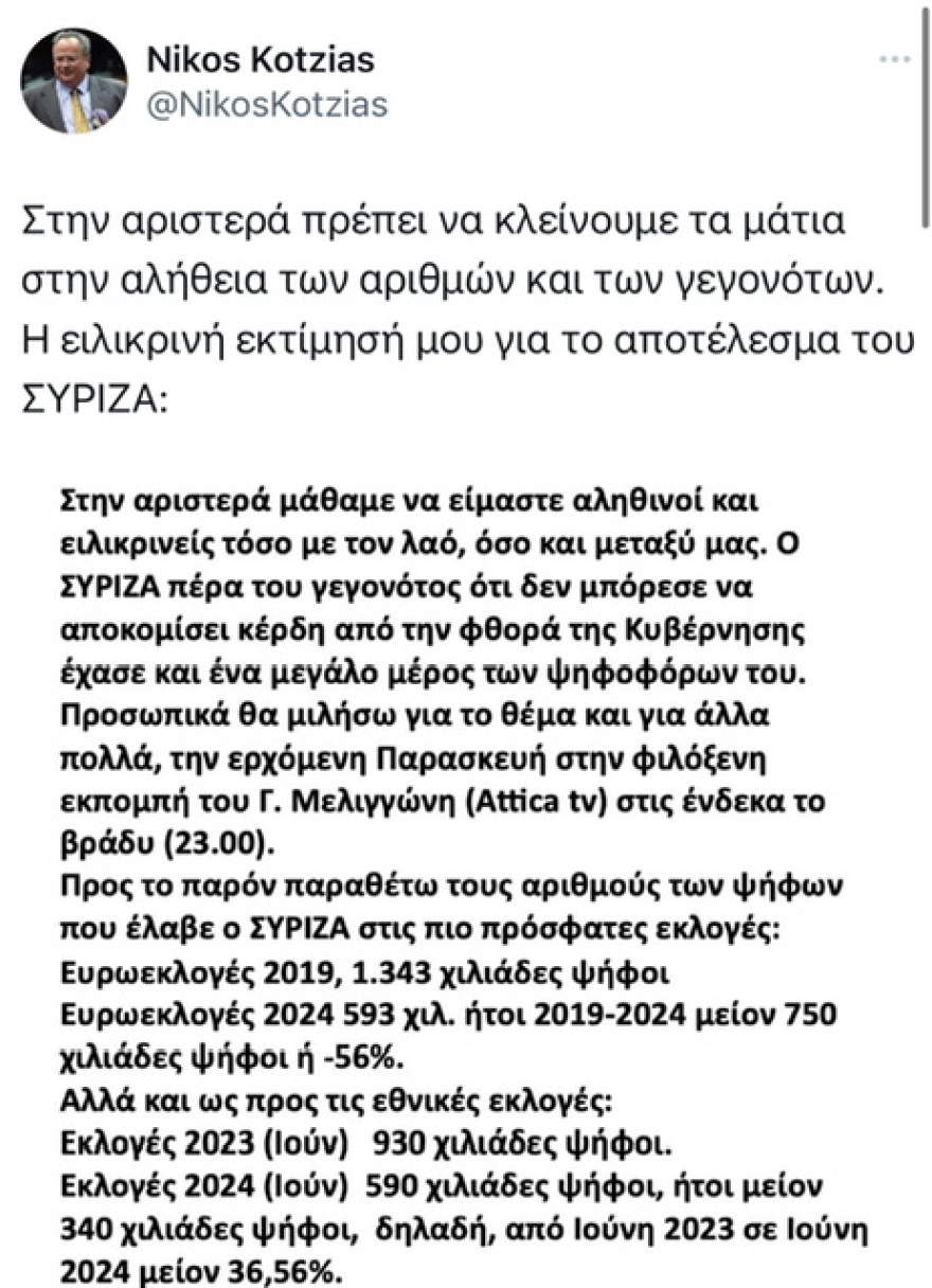 ΣΥΡΙΖΑ: Blame game μετά τις Ευρωεκλογές - Βολές κατά ΠΑΣΟΚ και Νέας Αριστεράς, άγχος για την «μεγάλη Κεντροαριστερά»