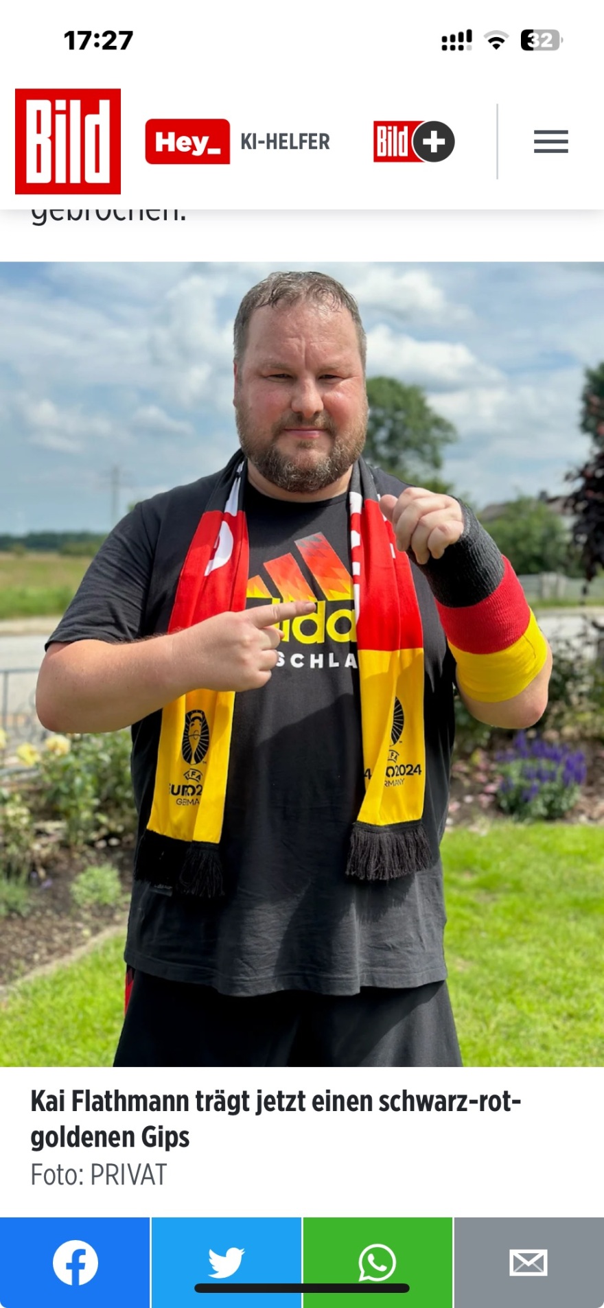 Euro 2024: Ο Φίλκρουγκ έσπασε το χέρι Γερμανού φιλάθλου στον αγώνα της πρεμιέρας