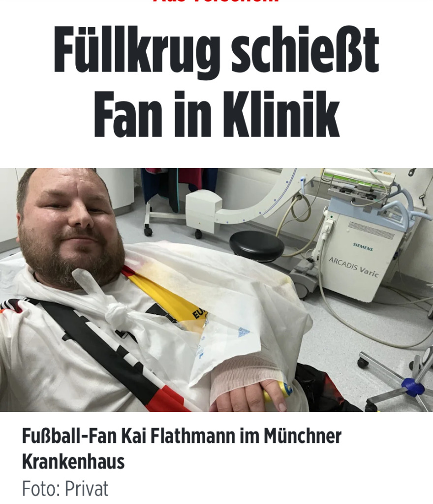 Euro 2024: Ο Φίλκρουγκ έσπασε το χέρι Γερμανού φιλάθλου στον αγώνα της πρεμιέρας