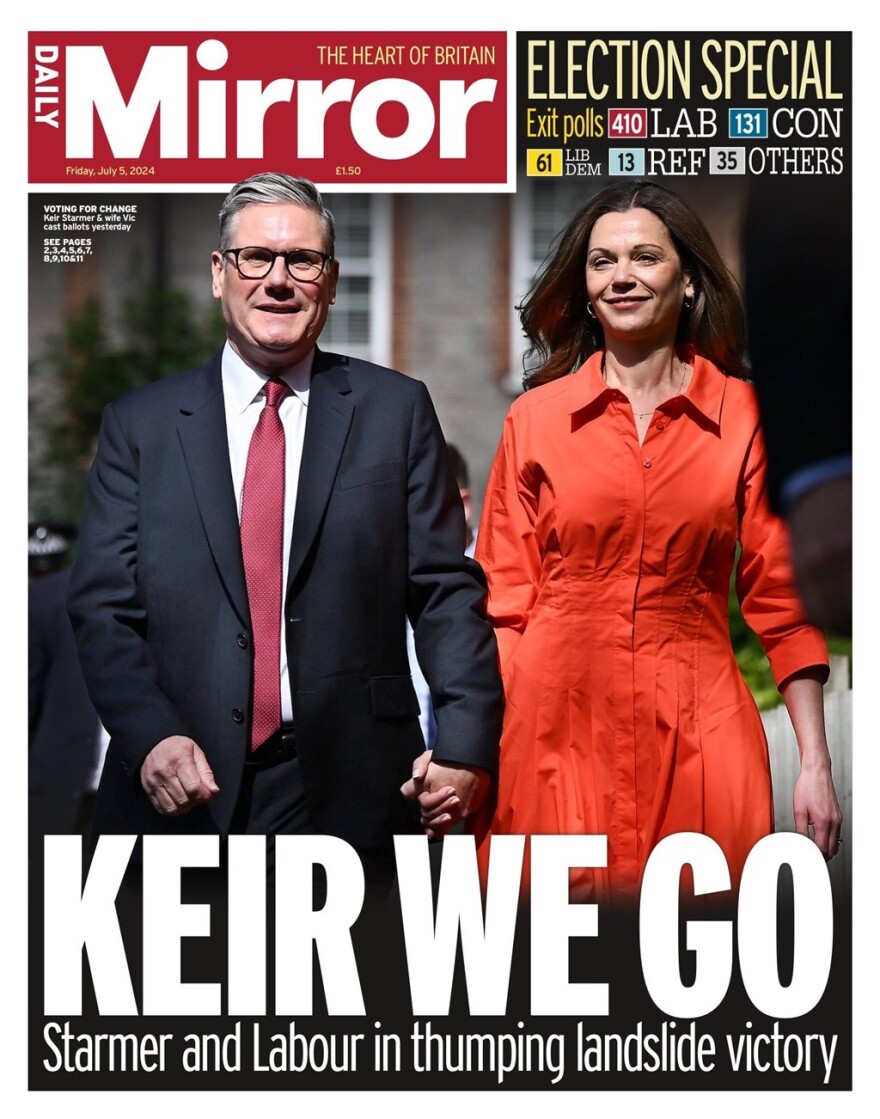 Δείτε τα πρωτοσέλιδα του βρετανικού Τύπου για τον θρίαμβο των Εργατικών στις εκλογές