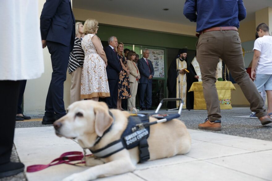 Σακελλαροπούλου: Παρέστη στον αγιασμό του Κέντρου Εκπαίδευσης και Αποκατάστασης Τυφλών στην Καλλιθέα