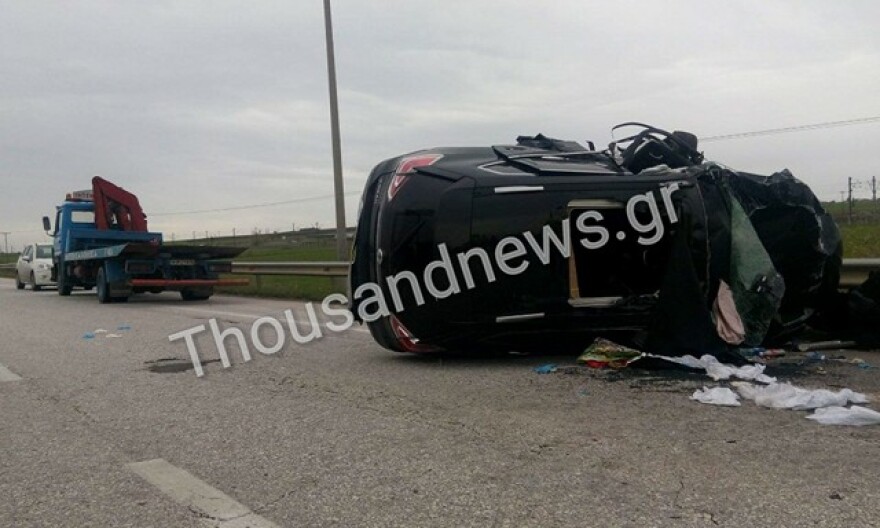 Τρεις νεκρές και τέσσερις σοβαρά τραυματίες σε τροχαίο στην Θεσσαλονίκης-Ευζώνων