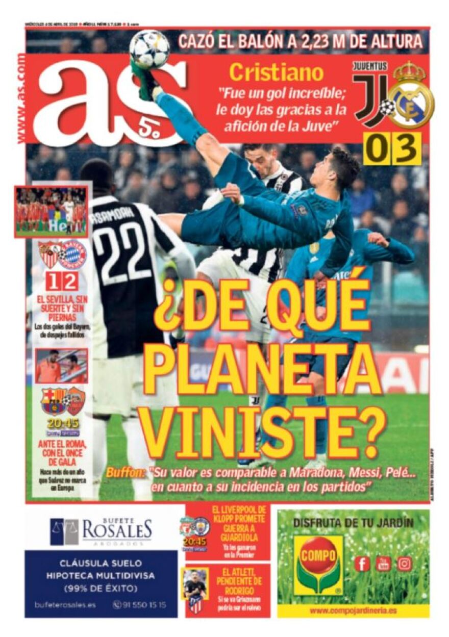 Έγραψε ιστορία ο Ρονάλντο με το ανάποδο «ψαλίδι» απέναντι στη Γιουβέντους