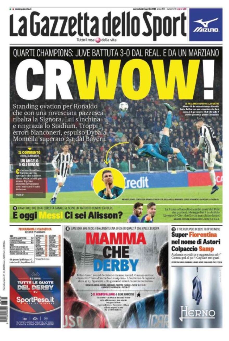 Έγραψε ιστορία ο Ρονάλντο με το ανάποδο «ψαλίδι» απέναντι στη Γιουβέντους