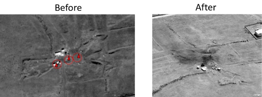 Φωτογραφίες και βίντεο από τις καταστροφές στις εγκαταστάσεις στη Συρία 