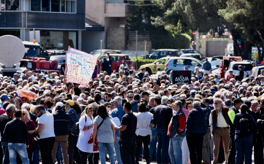 Συγκέντρωση διαμαρτυρίας για τα διόδια στην Γέφυρα Βαρυμπόμπης