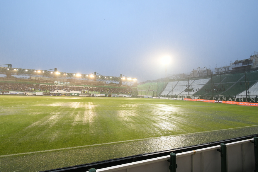 Παναθηναϊκός-Ξάνθη: Οριστική διακοπή λόγω βροχής!