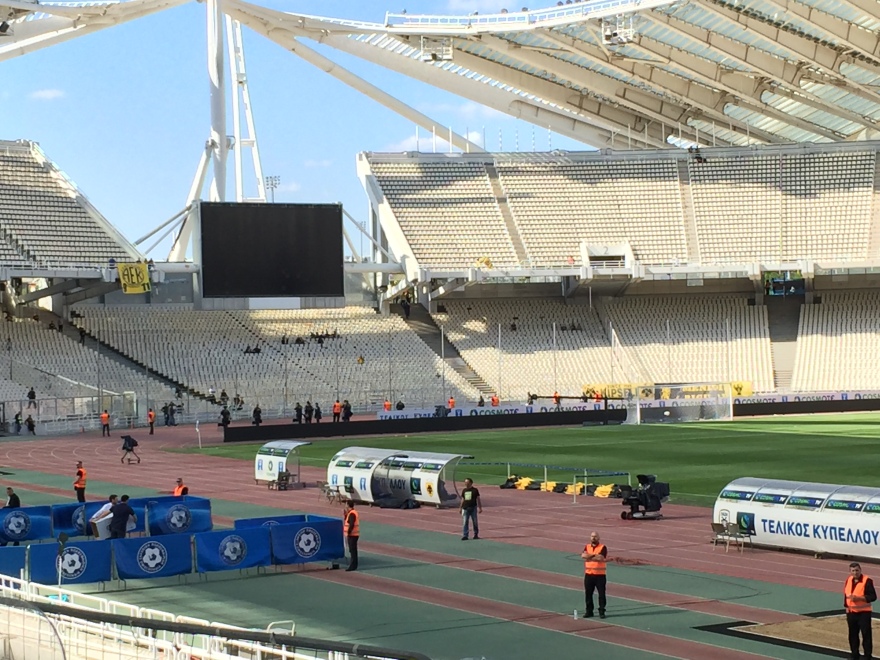 Τελικός Κυπέλλου: Οι πρώτες εικόνες από το ΟΑΚΑ