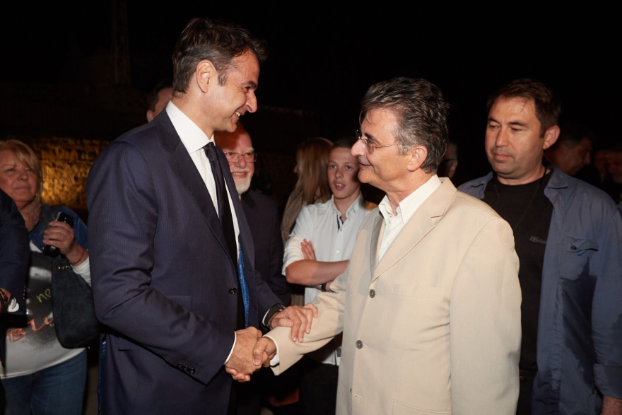 Ο Μητσοτάκης με τον Οικουμενικό Πατριάρχη στην Ίμβρο