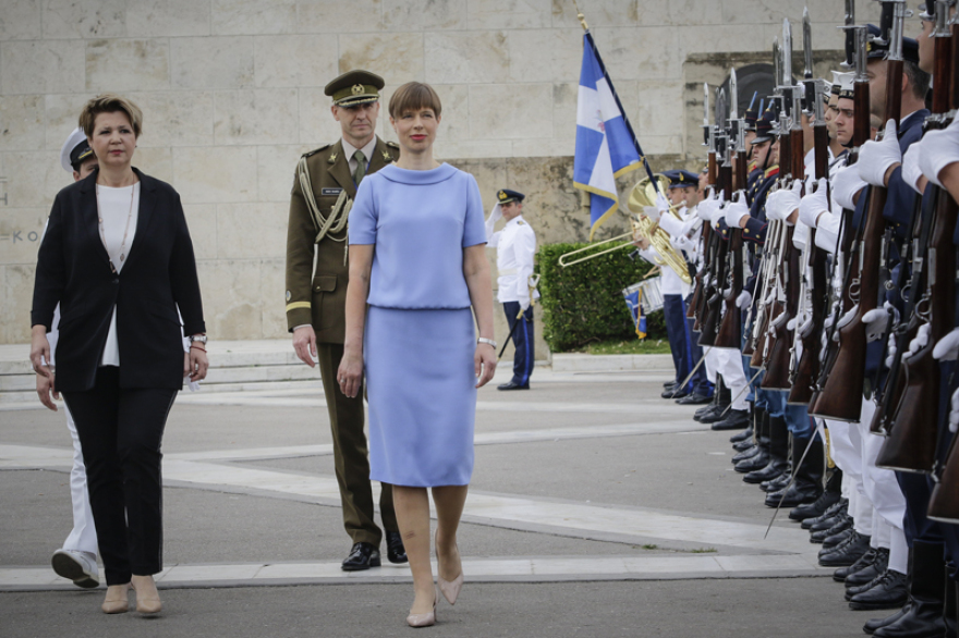 Συνάντηση Παυλόπουλου με την πρόεδρο της Εσθονίας 