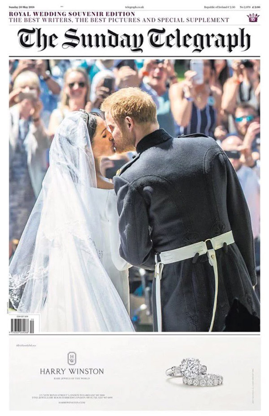 Χάρι - Μέγκαν: Ο παραμυθένιος γάμος τους πρωτοσέλιδο σε όλον τον κόσμο