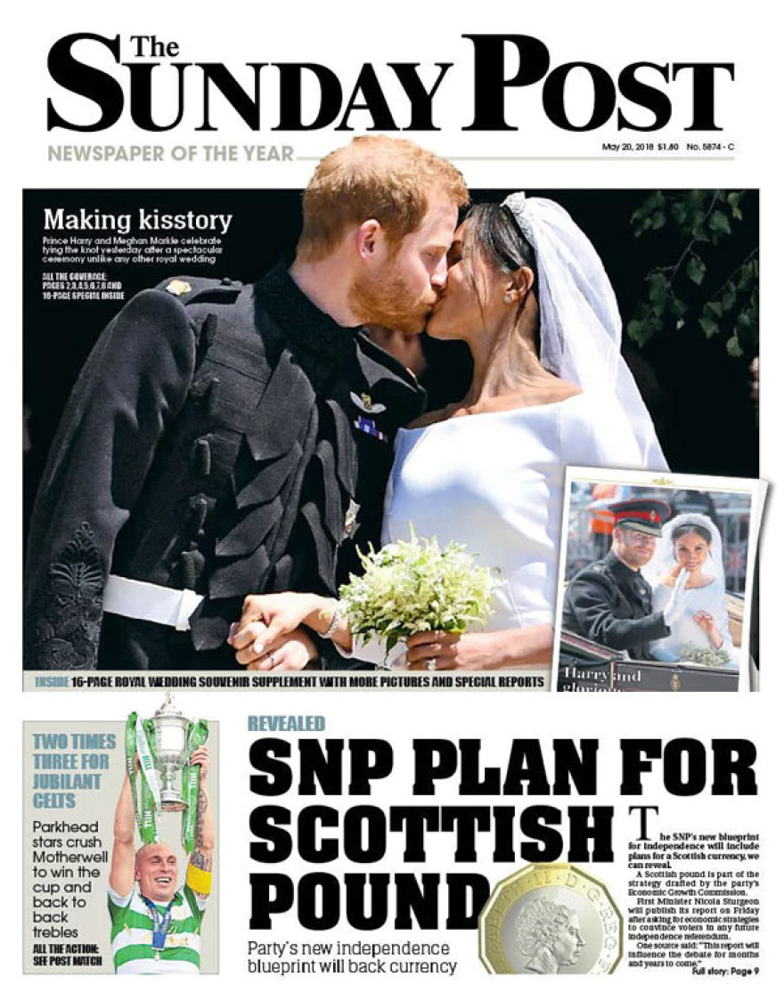 Χάρι - Μέγκαν: Ο παραμυθένιος γάμος τους πρωτοσέλιδο σε όλον τον κόσμο