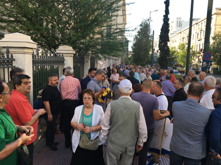 Νέα διαμαρτυρία συνταξιούχων στο ΣτΕ για το νόμο Κατρούγκαλου