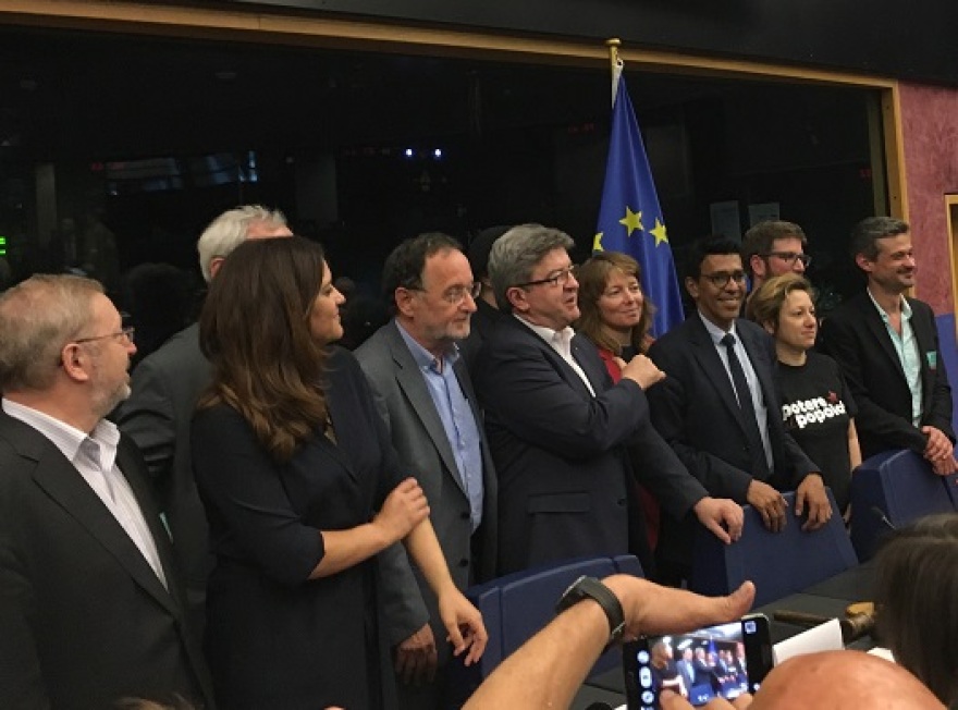 Μέτωπο Λαφαζάνη - Μελανσόν κατά της Ευρωζώνης 