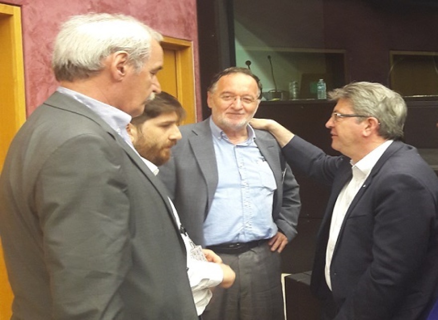 Μέτωπο Λαφαζάνη - Μελανσόν κατά της Ευρωζώνης 