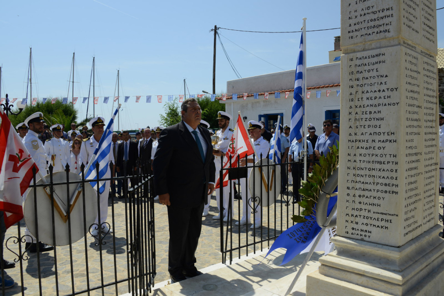 Καμμένος στα Ψαρά: «Η πατρίδα μας μεγαλώνει - Πολύ σύντομα θα επεκταθούν τα εθνικά μας ύδατα...