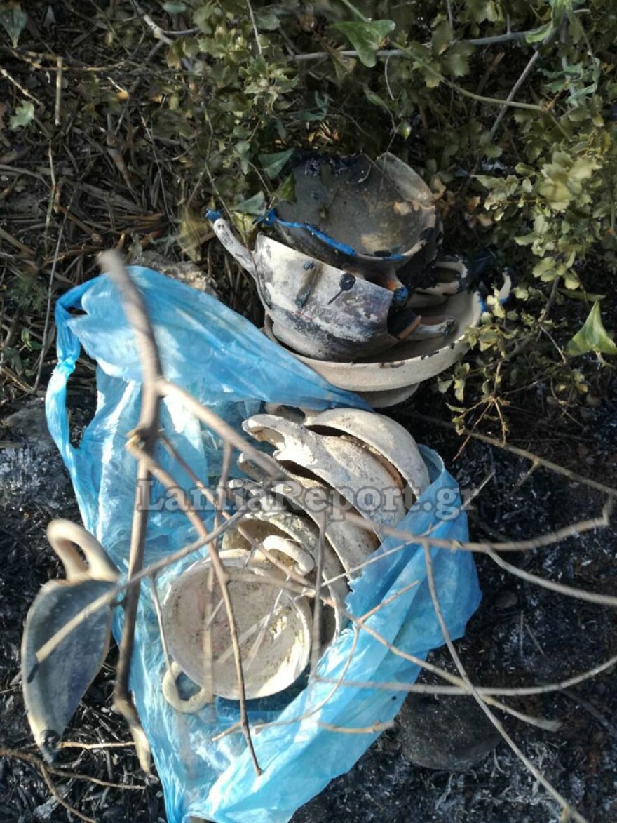Φωτογραφίες: Πυρκαγιά  αποκάλυψε κρυμμένο αρχαιολογικό θησαυρό στη Φθιώτιδα!