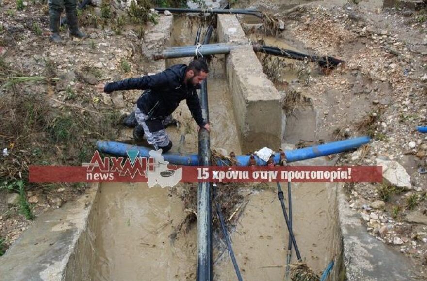 Μεσολόγγι: Παραλίγο καταστροφή στο Χαλίκι από τα έντονα καιρικά φαινόμενα