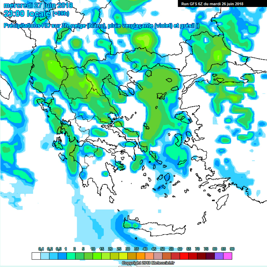 «Άνοιξαν οι ουρανοί» στη Μαγνησία - Δείτε πού θα «χτυπήσει» τις επόμενες ώρες η κακοκαιρία