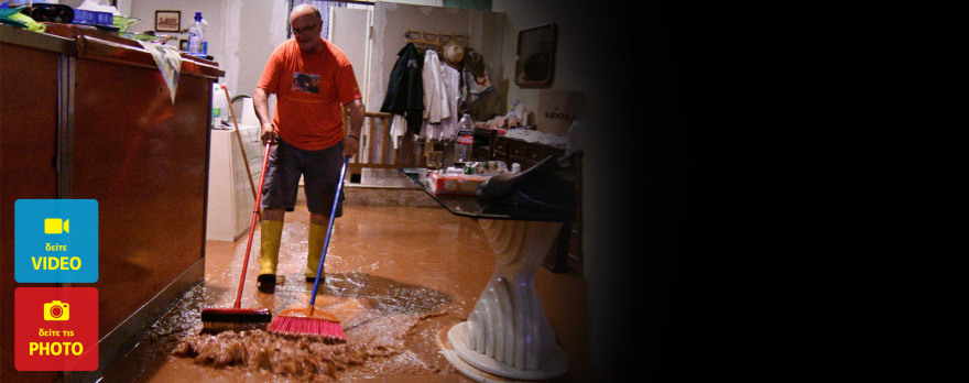 Πνίγηκε ξανά η Μάνδρα περιμένοντας τη Δούρου: Συγκλονιστικά βίντεο 