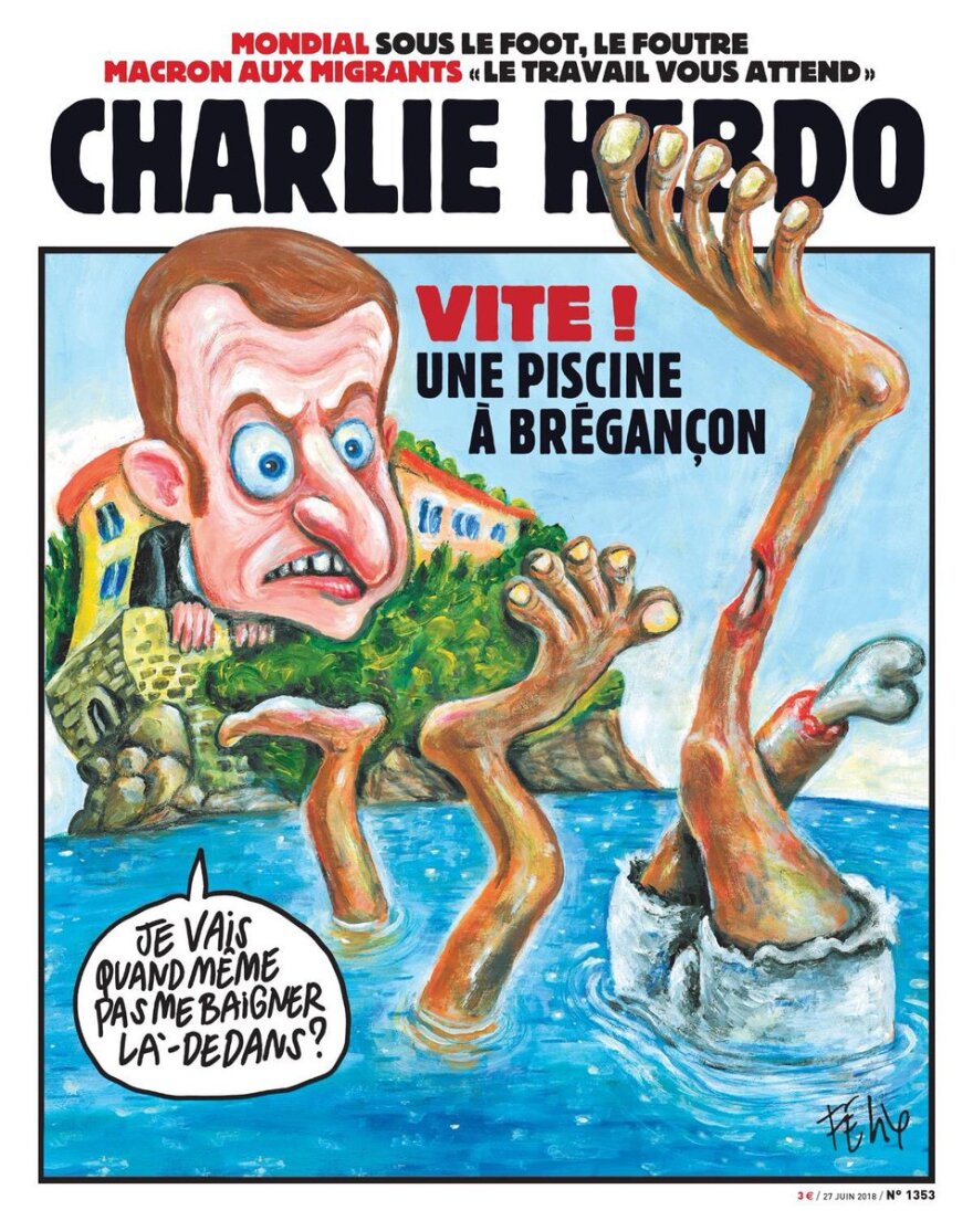 Το Charlie Hebdo την πέφτει στον Μακρόν για το προσφυγικό με νέο αιχμηρό εξώφυλλο