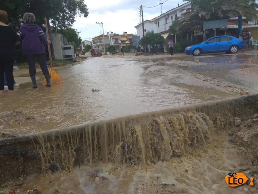 Χαλκιδική: Ζημιές από τη σφοδρή βροχόπτωση σε Σιθωνία και Κασσάνδρα 