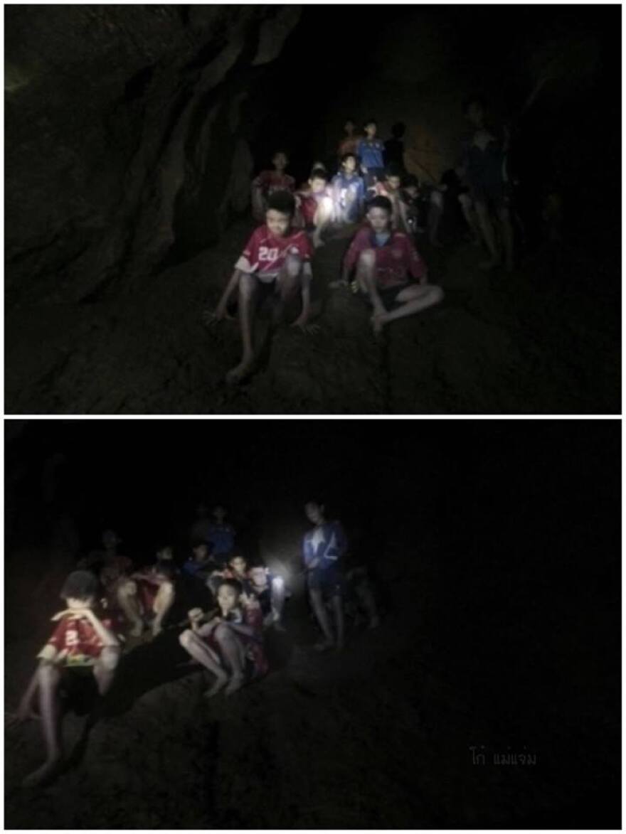 Βίντεο: Οι πρώτες εικόνες από τα 12 παιδιά που είχαν χαθεί για 9 ημέρες σε σπηλιά της Ταϊλάνδης