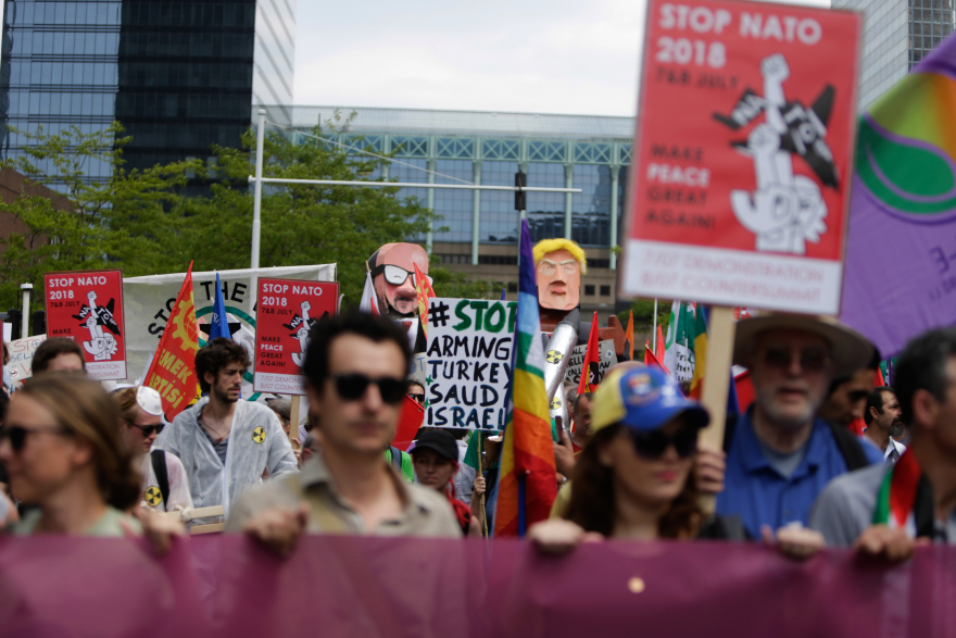 Βέλγιο: Διαδηλώσεις κατά του Τραμπ - «Θέλουμε ειρήνη, όχι πόλεμο»