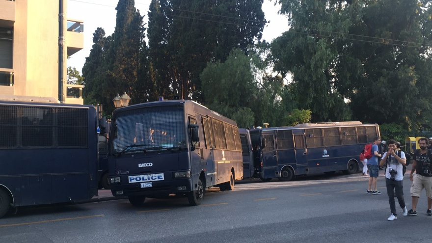 Πορεία προς την Αμερικανική Πρεσβεία κατά της συνόδου του ΝΑΤΟ 