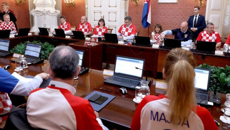 Μουντιάλ 2018: Με την εμφάνιση της Εθνικής Κροατίας συνεδρίασε το υπουργικό συμβούλιο της χώρας 