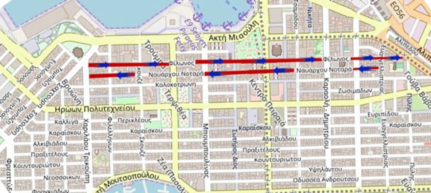 Νέες αλλαγές στους δρόμους του Πειραιά από τις 14 Ιουλίου