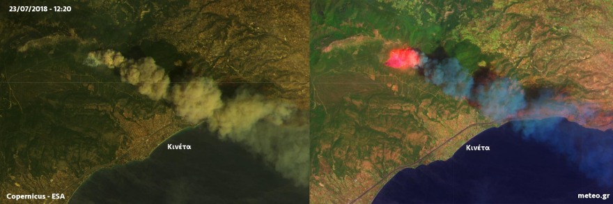 Με ταχύτητες άνω των 100 χλμ την ώρα οι άνεμοι τη Δευτέρα της κόλασης στην Αττική