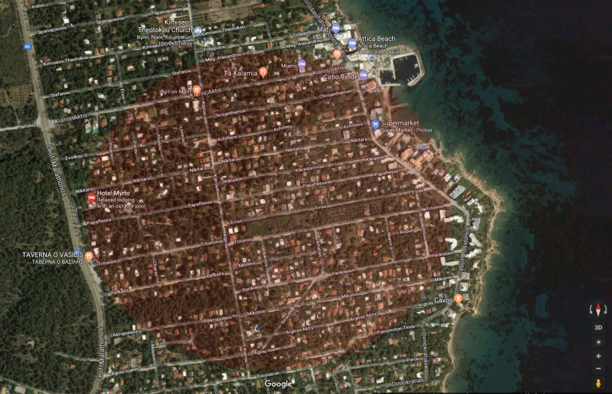 Η φωτιά χτύπησε το Μάτι σαν ποτάμι λάβας