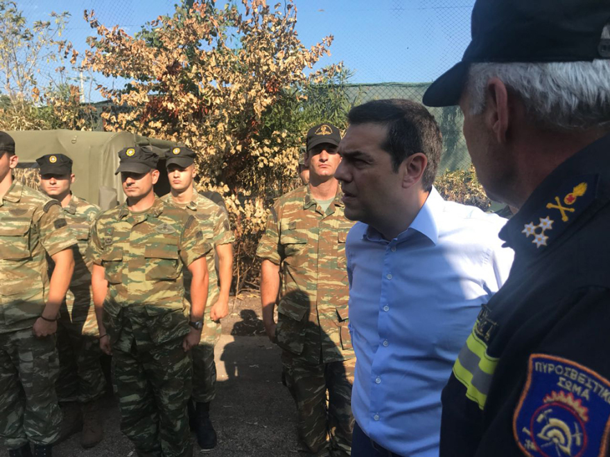 Ο Τσίπρας πήγε κι έφυγε απ' το Μάτι σε χρόνο ρεκόρ