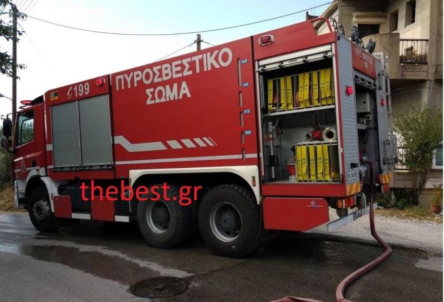 Φωτιά σε χωράφι στην Κρήνη Πάτρας 