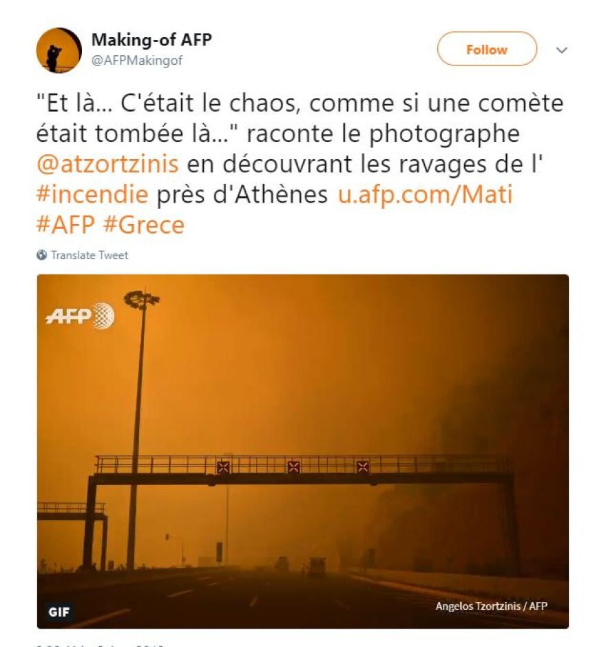 Φωτογράφος του AFP για το Μάτι: Ήταν χειρότερα από εμπόλεμη ζώνη
