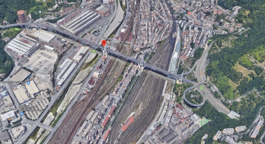 Φωτογραφίες: Η γέφυρα Morandi στη Γένοβα πριν την κατάρρευση