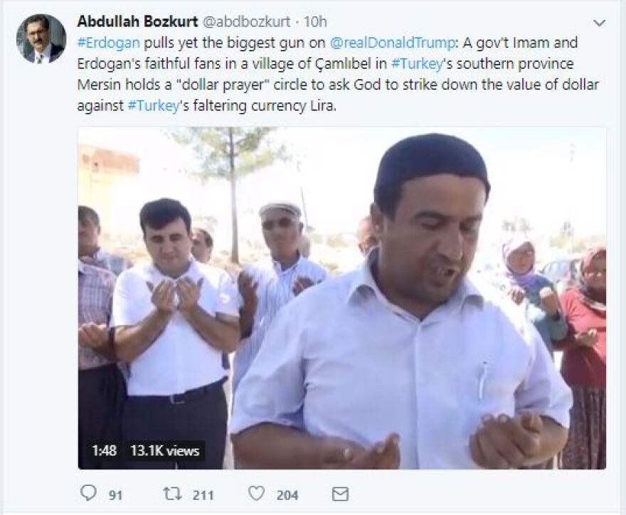 Τουρκία: Ιμάμης προσεύχεται… κατά του δολαρίου! 