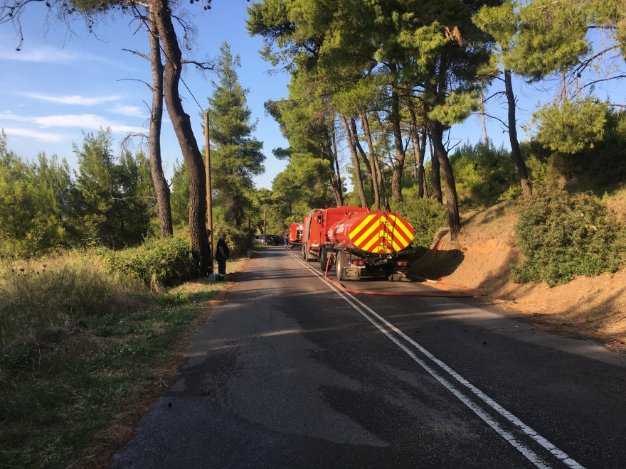 Υπό μερικό έλεγχο η φωτιά στον Άγιο Στέφανο