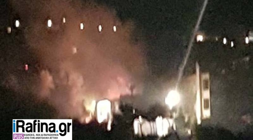Φωτιά κοντά σε κατοικίες στη Διώνη του Δήμου Ραφήνας-Πικερμίου