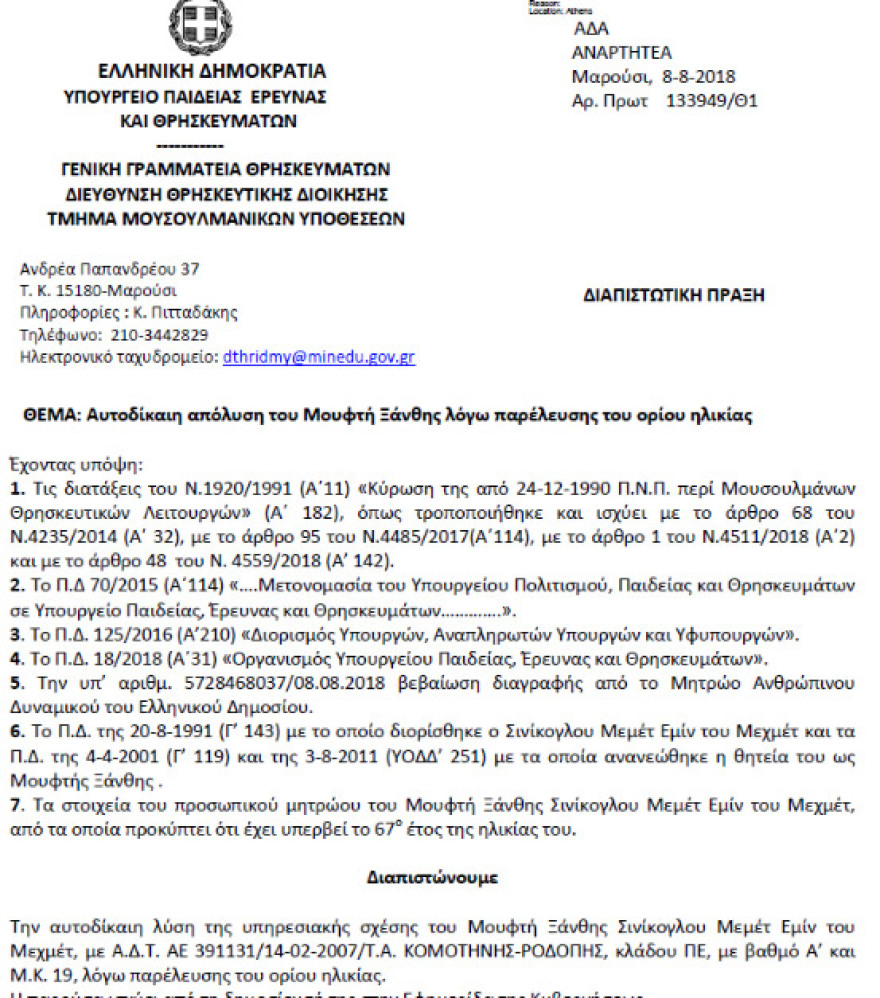 Το κρυφό παιχνίδι με τους μουφτήδες