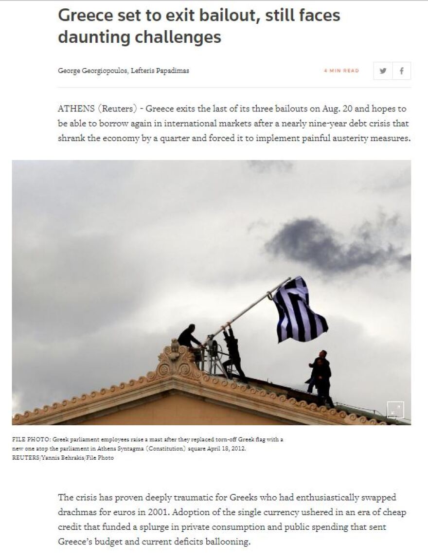 Reuters: Οι προκλήσεις και τα τραύματα παραμένουν παρά την έξοδο από τα Μνημόνια