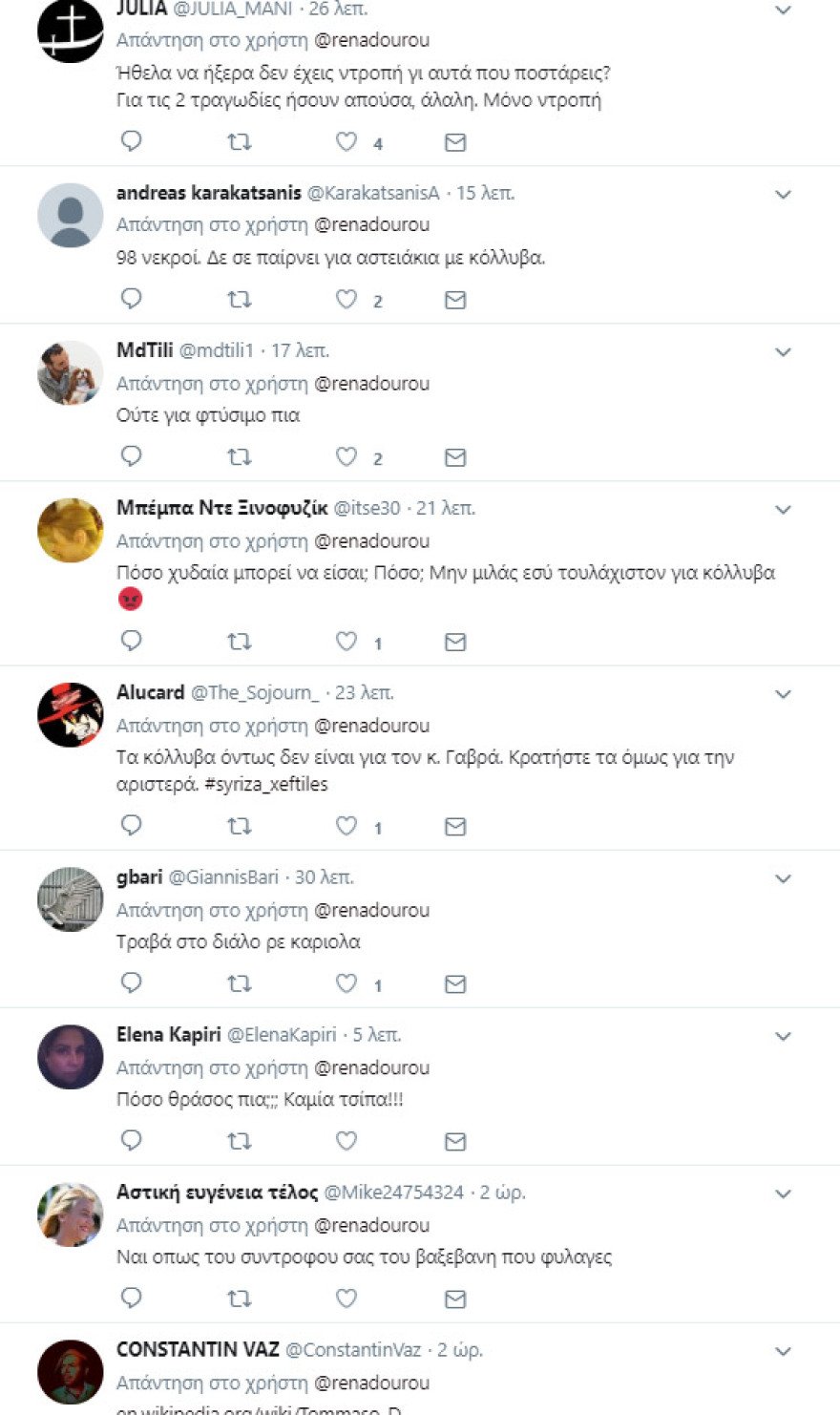 Η Ρένα Δούρου ΖΕΙ, όπως θα έλεγε και ο Γαβράς, και κάνει πλάκα με κόλλυβα! 